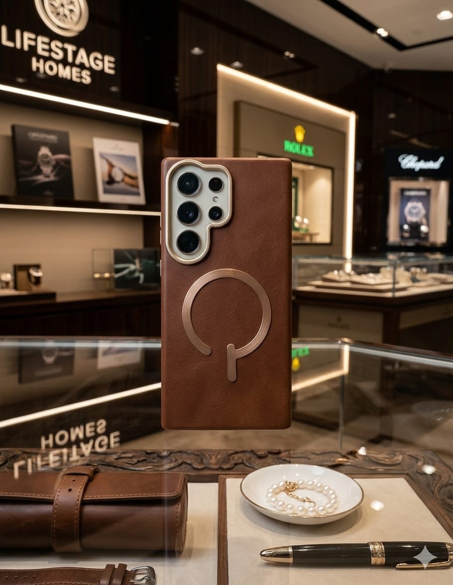 Premium Leather Magnetic Stand Case - Elite Phones