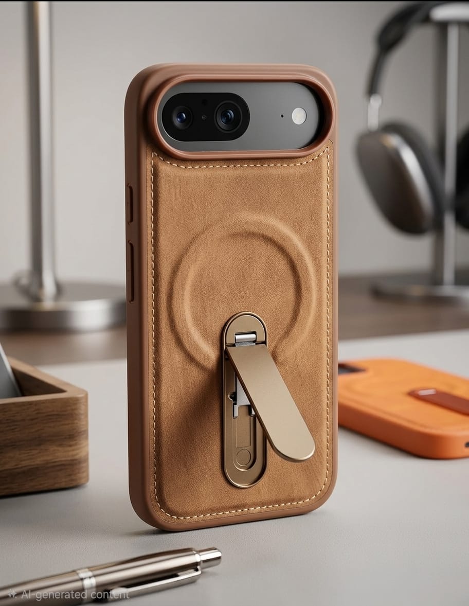 Premium Leatherette Series Magnetic Kickstand Case - Elite Phones