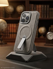 Premium Leatherette Series Magnetic Kickstand Case - Elite Phones