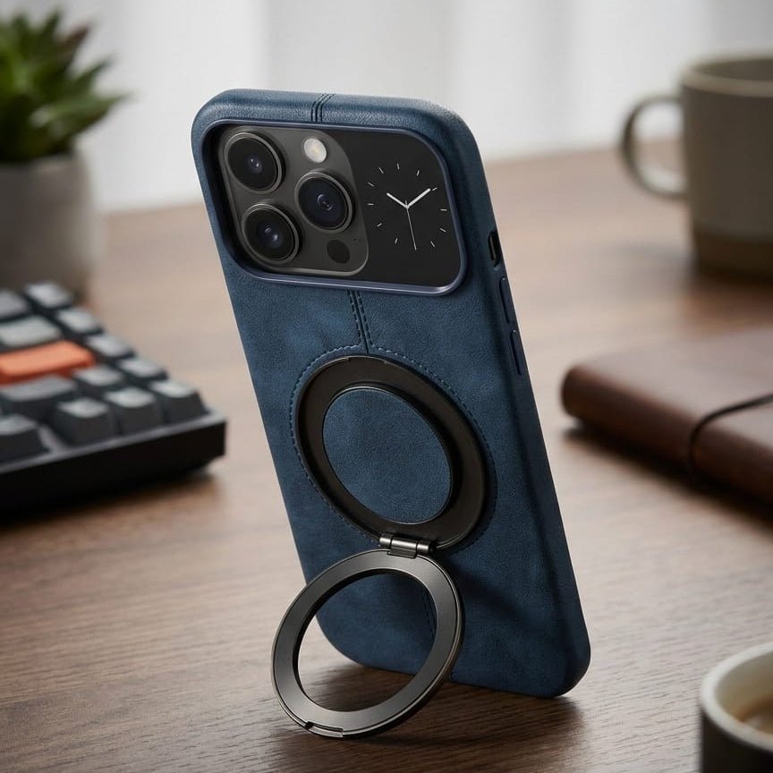 Premium Magnetic Leather Case with MagSafe Compatibility - Elite Phones