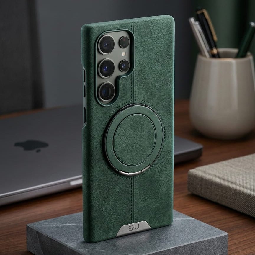 Premium Magnetic Leather Case with MagSafe Compatibility - Elite Phones