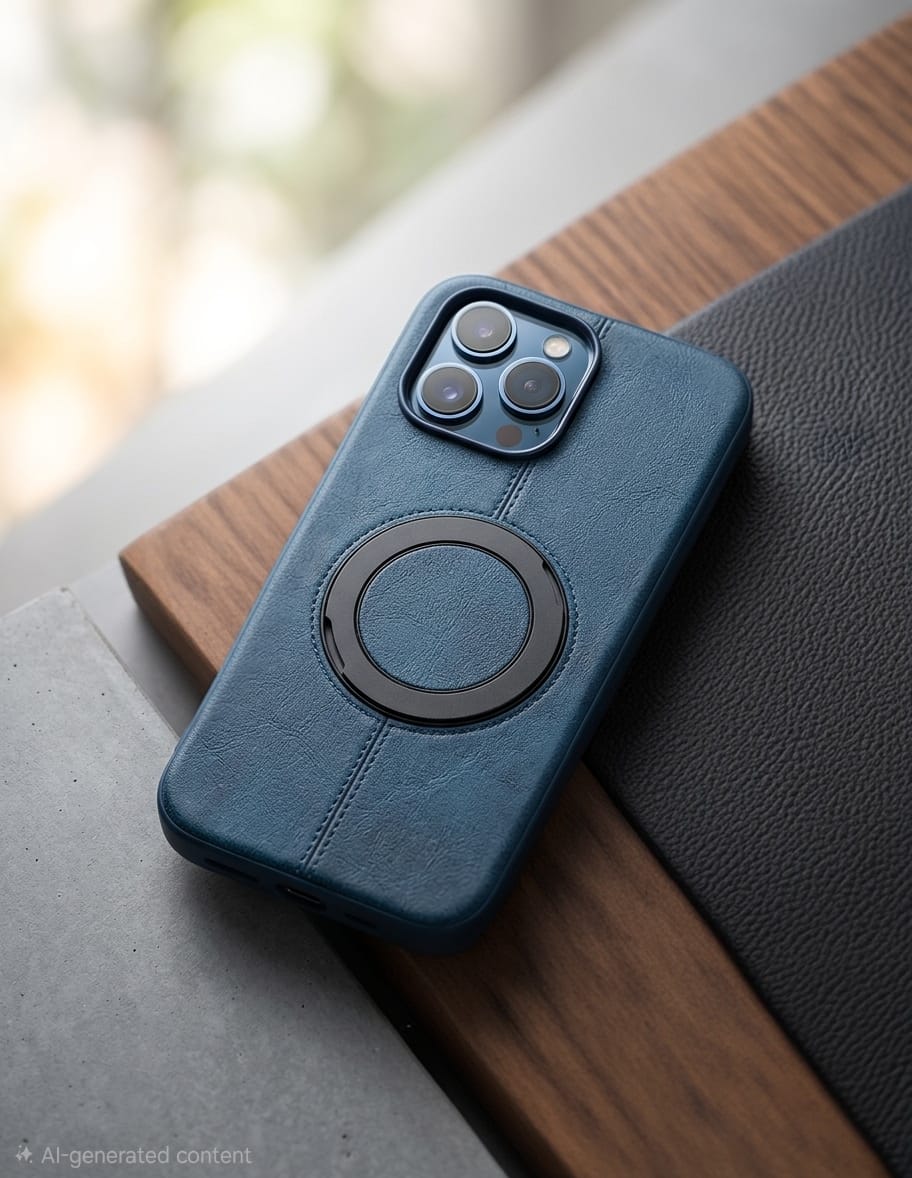 Premium Magnetic Leather Case with MagSafe Compatibility - Elite Phones