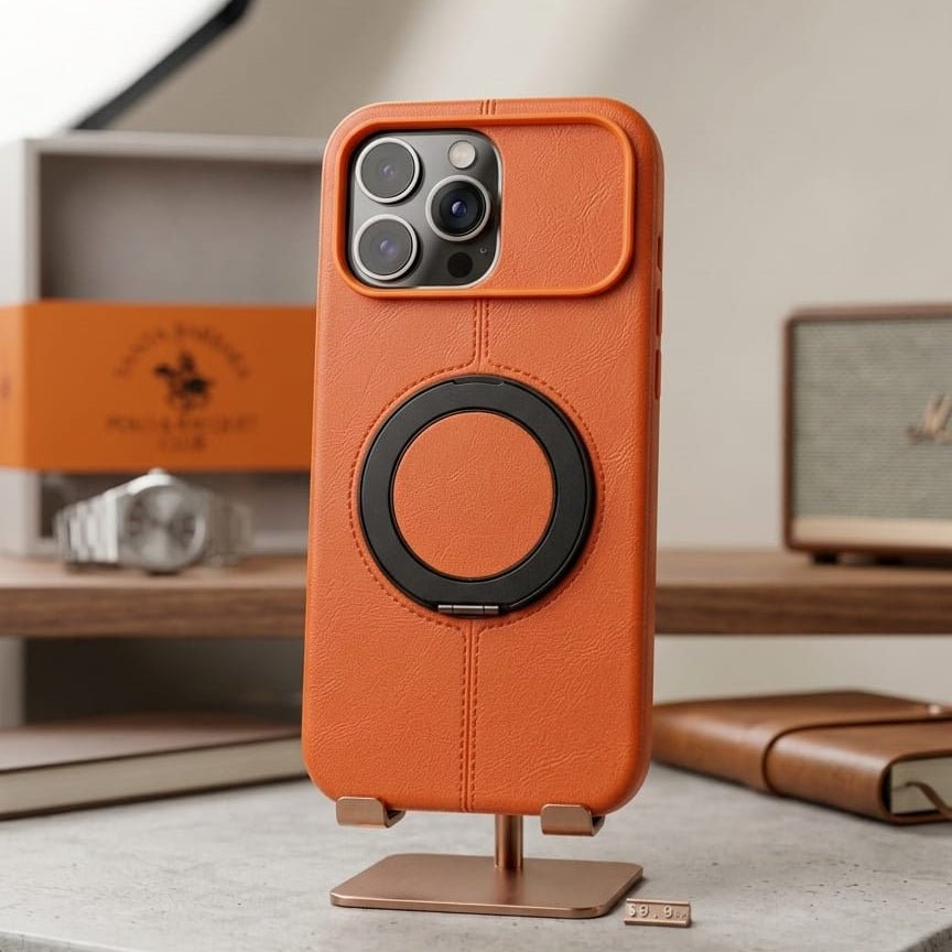 Premium Magnetic Leather Case with MagSafe Compatibility - Elite Phones