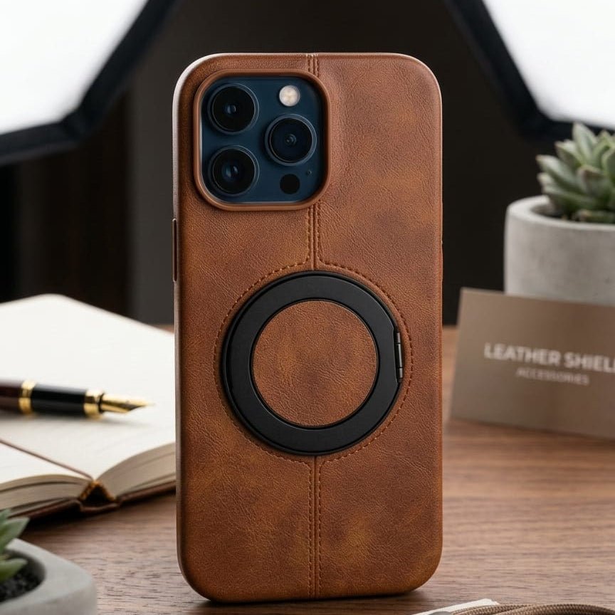 Premium Magnetic Leather Case with MagSafe Compatibility - Elite Phones