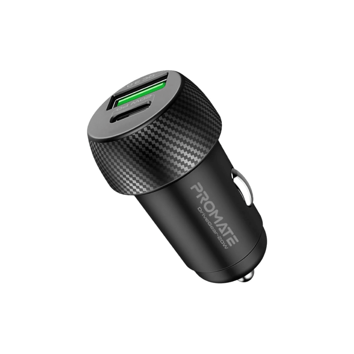 Promate 20W Quik Charging Mini Car Charger - Elite Phones