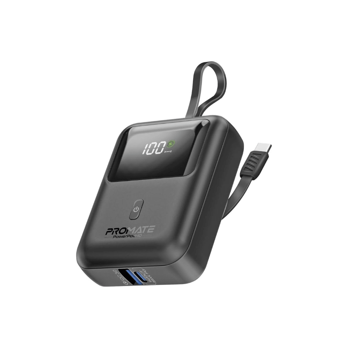 Promate 35W Ultra Compact SuperSpeed Power Bank Built - In USB - C 10000 mAh - Elite Phones