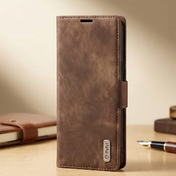 Retro Matte Leather Wallet Flip Case - Elite Phones