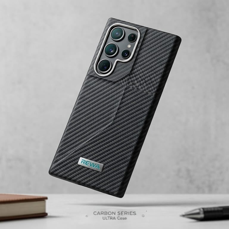 REWA Carbon Fiber Texture Series Case For Samsung - Elite Phones