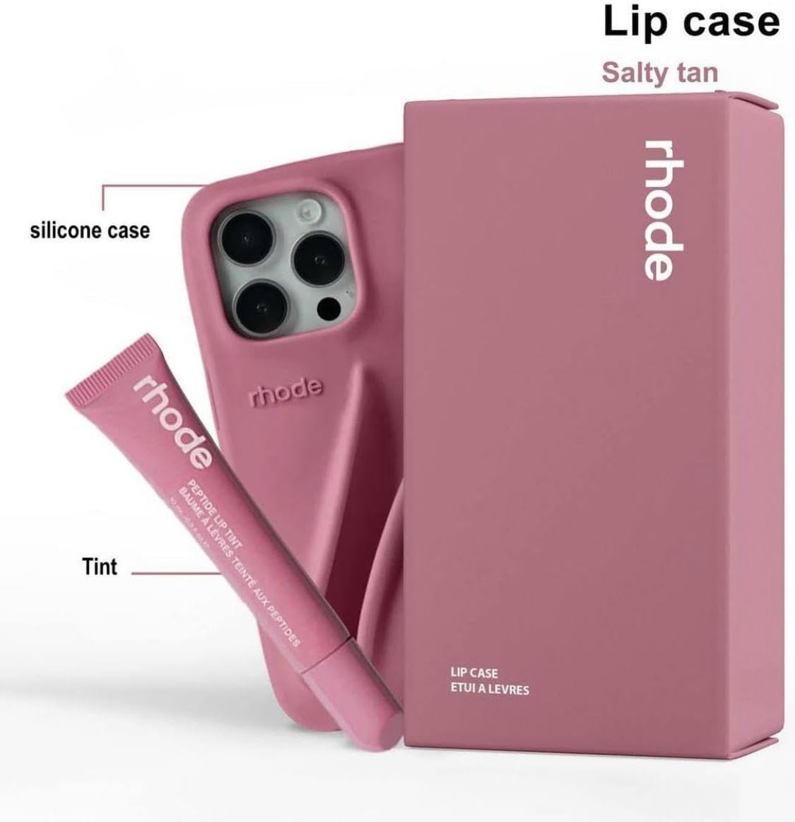 Rhode Rubber Case With Lip Stick - Elite Phones