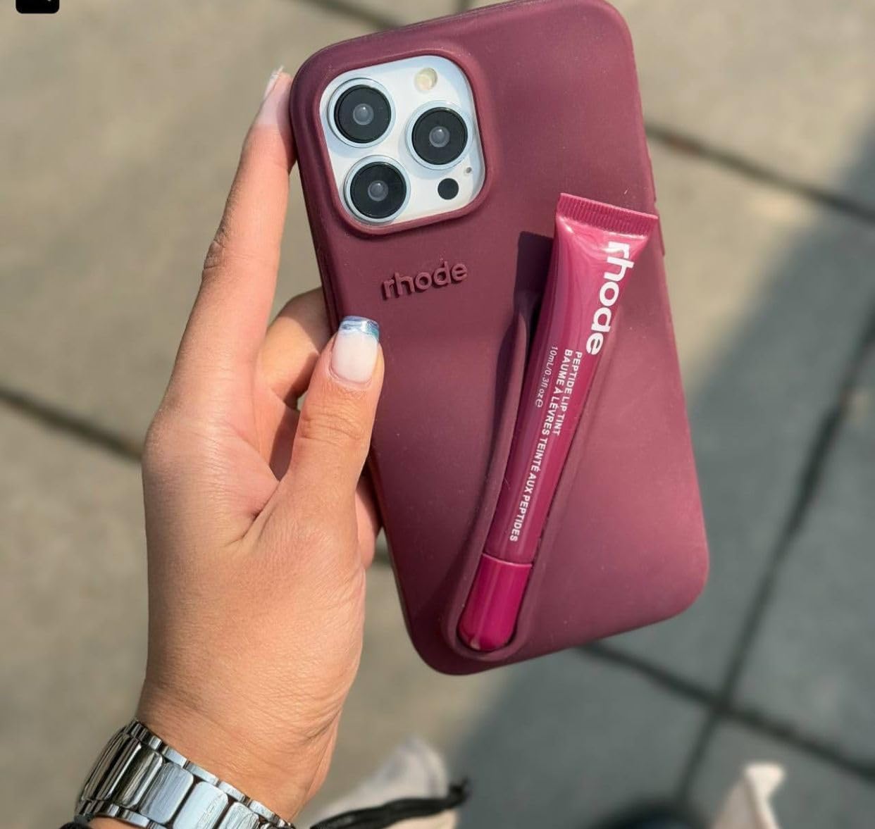 Rhode Rubber Case With Lip Stick - Elite Phones