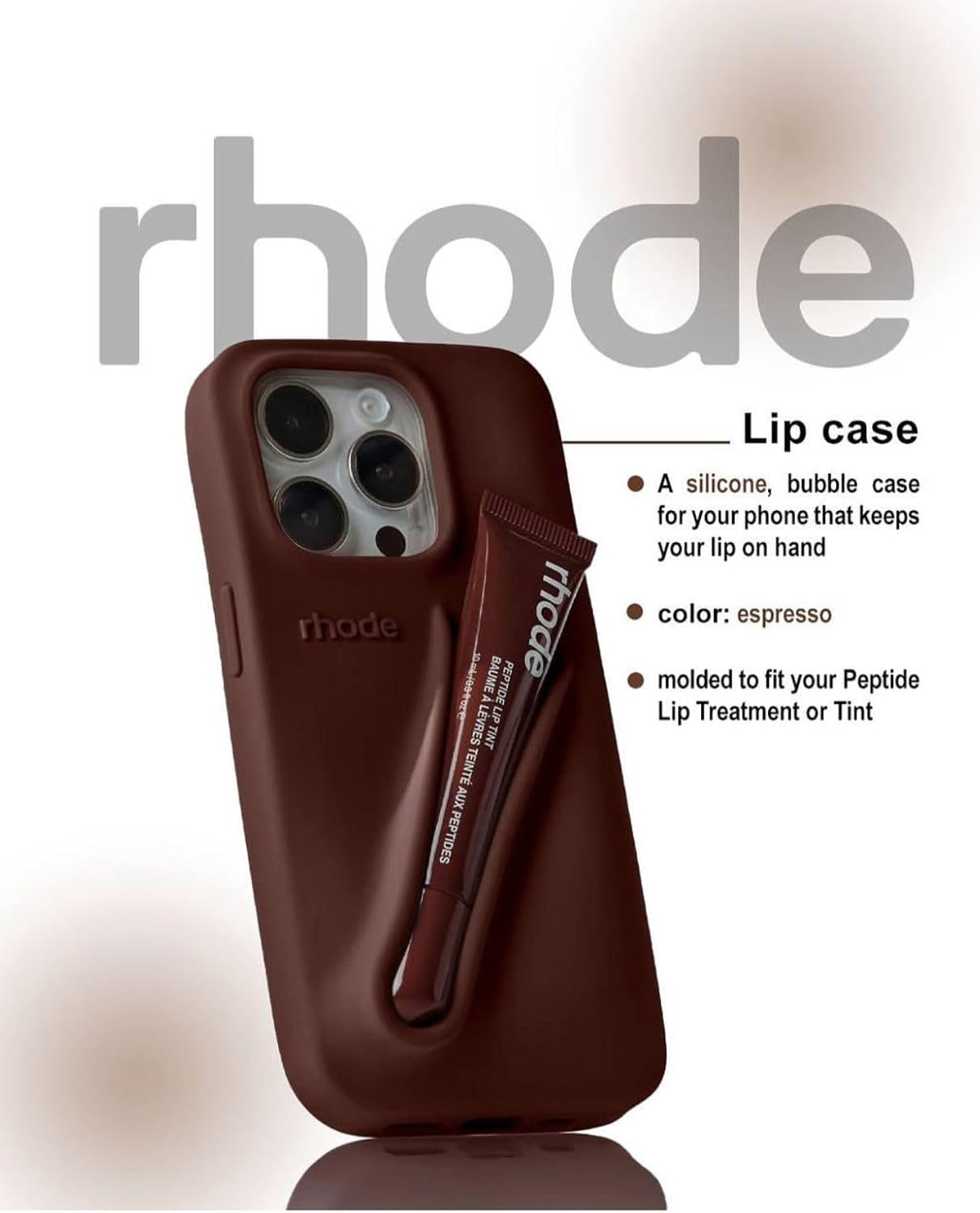 Rhode Rubber Case With Lip Stick - Elite Phones