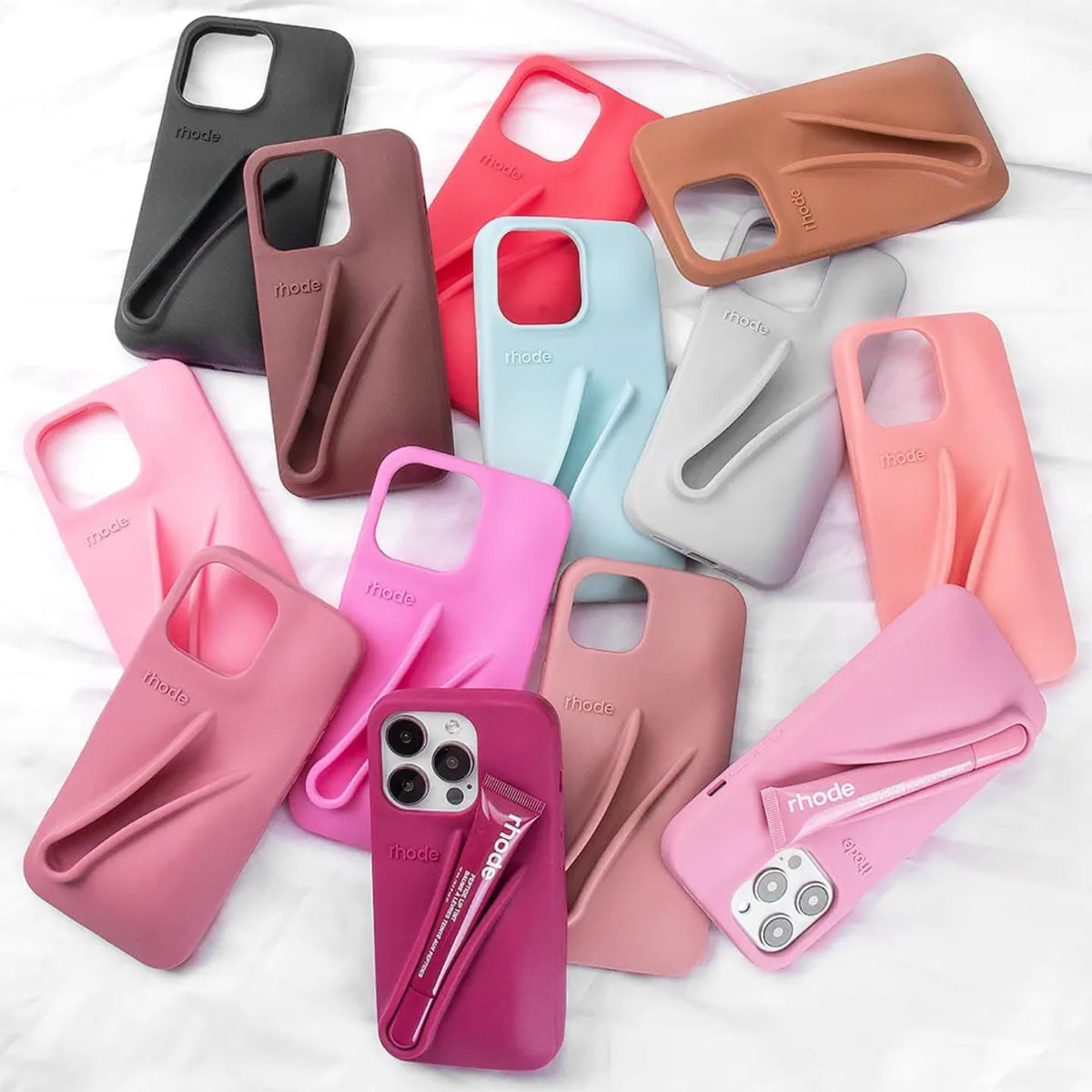 Rhode Rubber Case With Lip Stick - Elite Phones