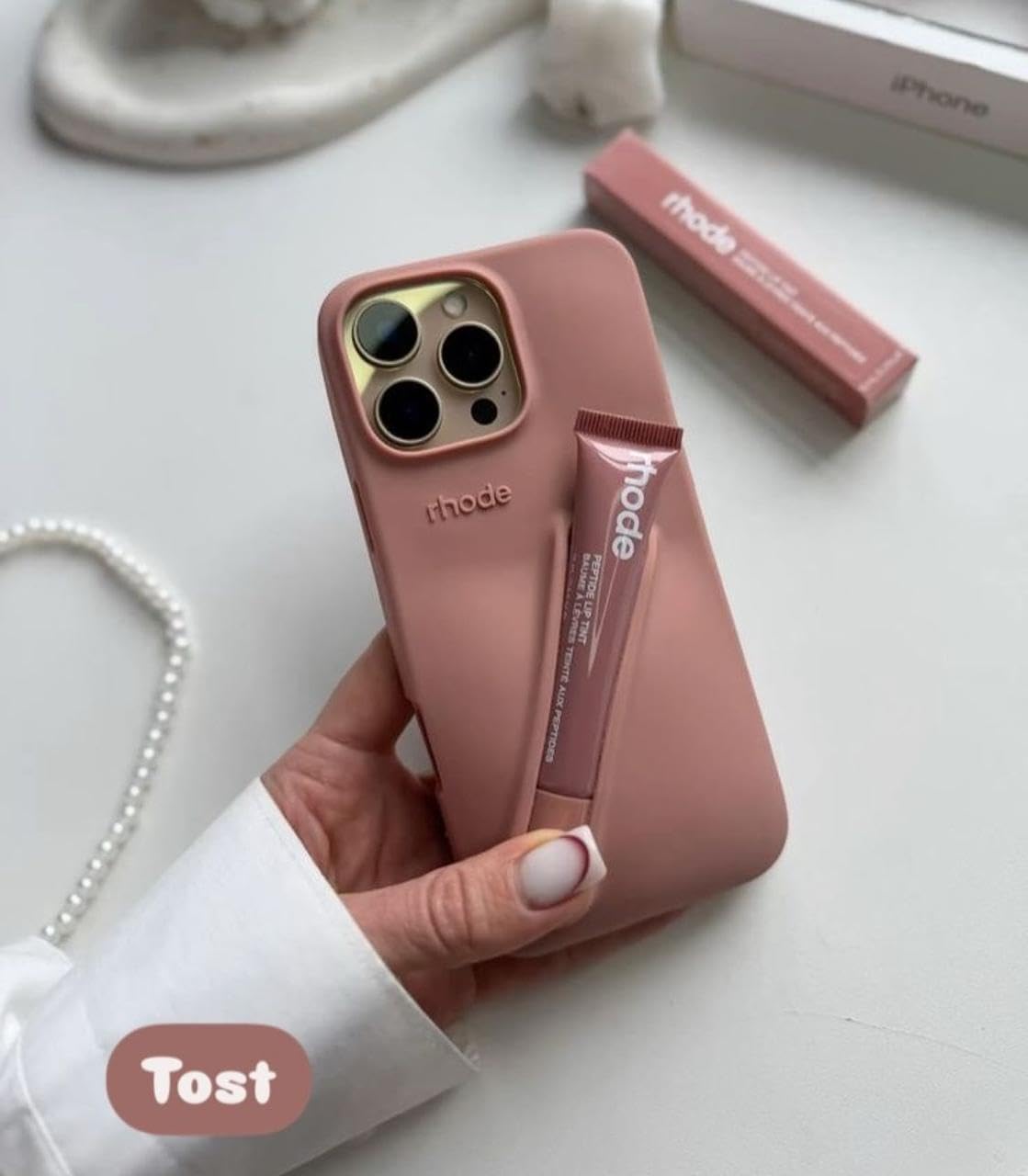 Rhode Rubber Case With Lip Stick - Elite Phones