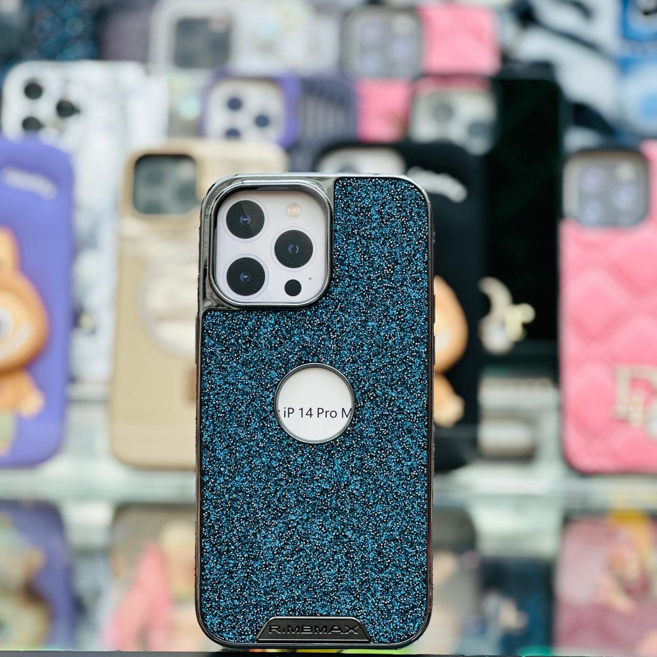 RimbMax Glitter Fashion Case With Apple Logo Hole - Elite Phones