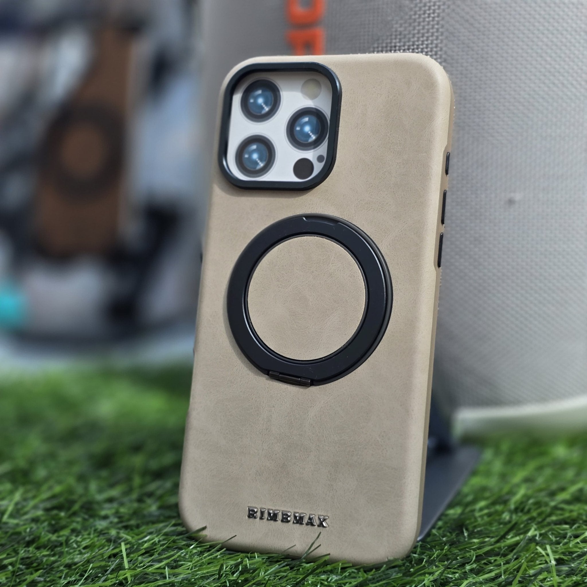RimbMax Hard Silicon Case With 360 Aluminum Stand Magsafe - Elite Phones