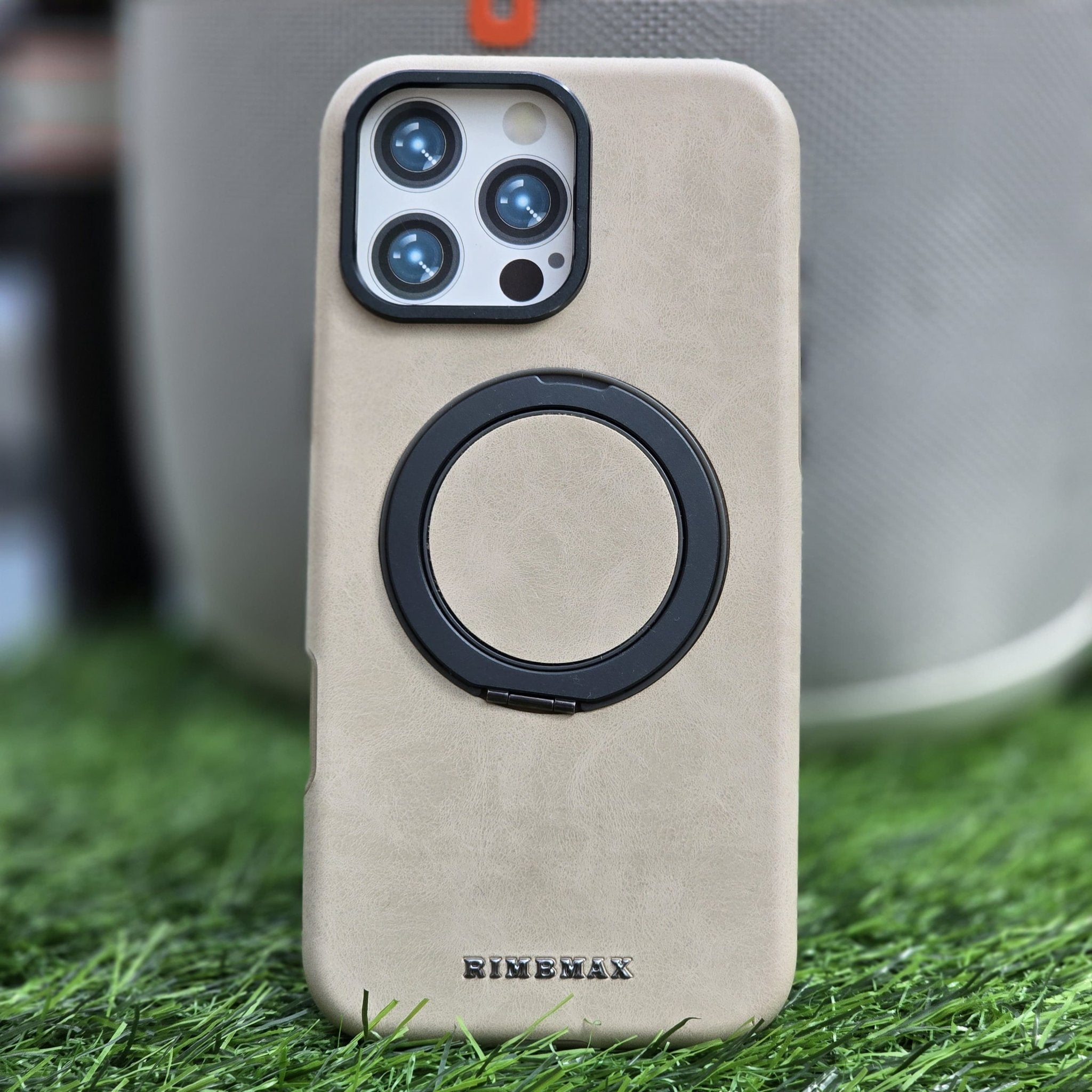 RimbMax Hard Silicon Case With 360 Aluminum Stand Magsafe - Elite Phones