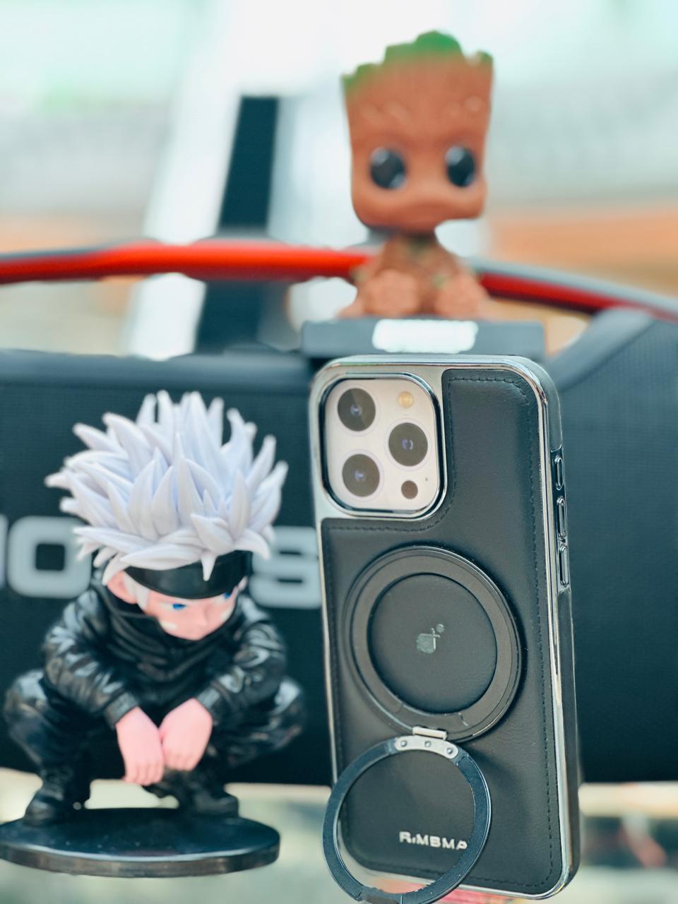 RimbMax Leather With 360° Aluminum Stand - Elite Phones