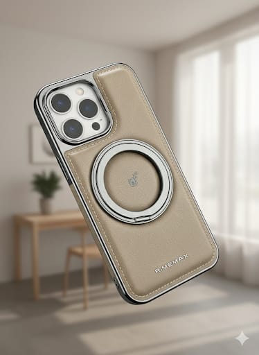 RimbMax Leather With 360° Aluminum Stand - Elite Phones