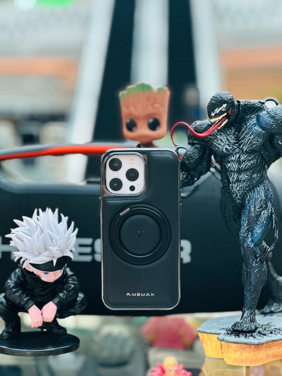 RimbMax Leather With 360° Aluminum Stand - Elite Phones
