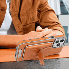 RimbMax Leather With Apple Logo Hole&Wallet With Stand Magsafe - Elite Phones