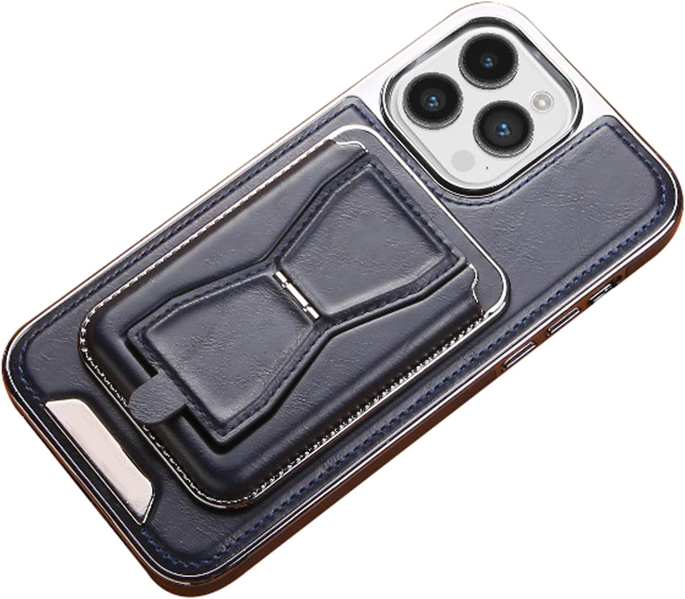 RimbMax Leather With Apple Logo Hole&Wallet With Stand Magsafe - Elite Phones