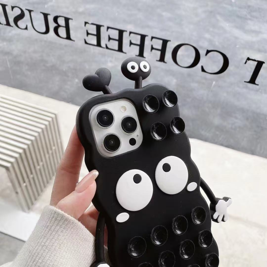 Rubber Funny Cartoon Character - Labubu with Suction Cups - Elite Phones
