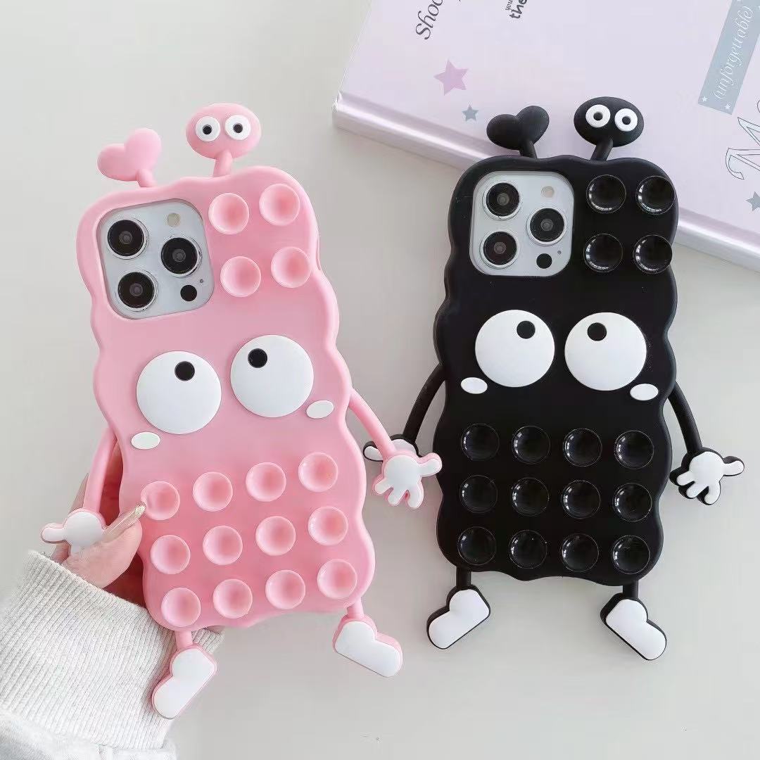 Rubber Funny Cartoon Character - Labubu with Suction Cups - Elite Phones