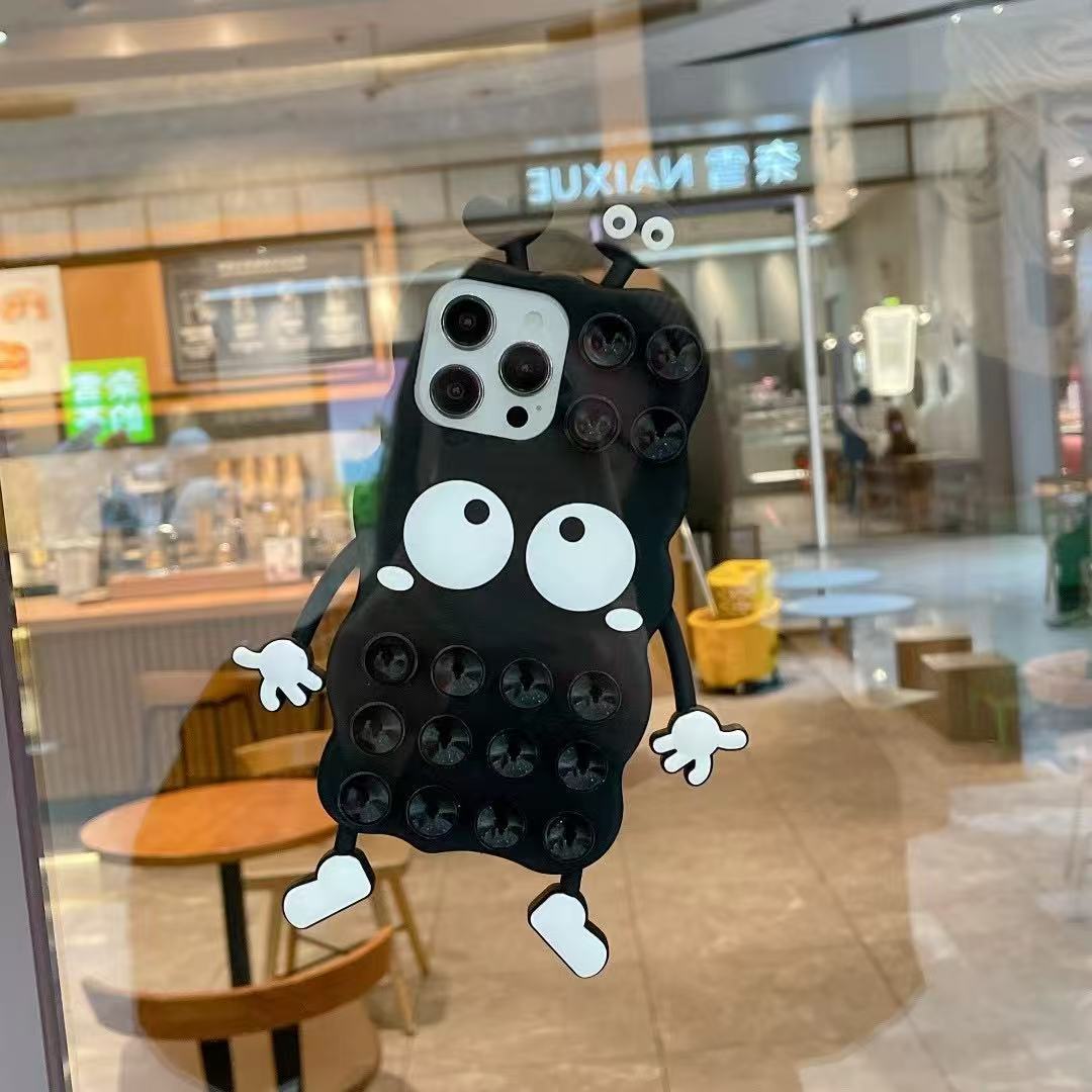 Rubber Funny Cartoon Character - Labubu with Suction Cups - Elite Phones
