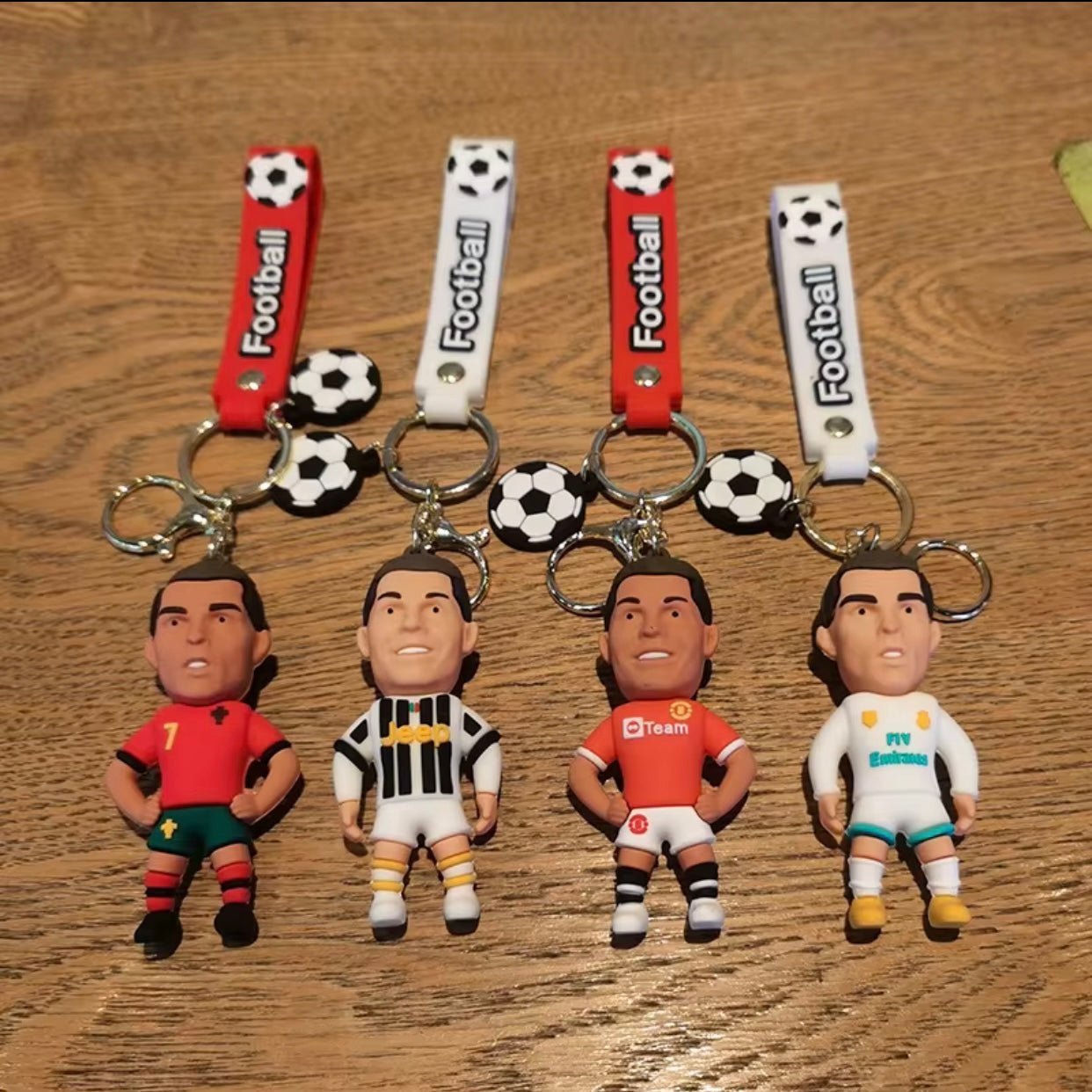 Rubber Keychain Football Ronaldo Madrid - Elite Phones
