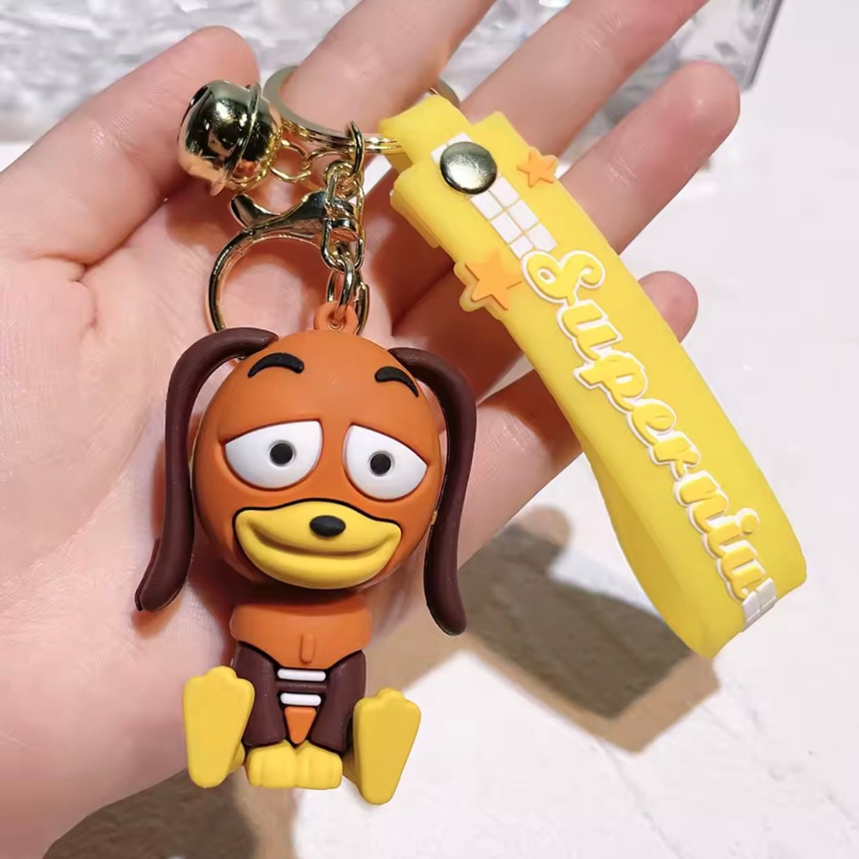 Rubber Keychain Toy Story - Dog - Brown - Elite Phones