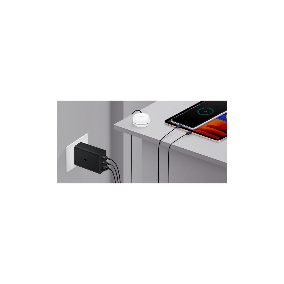 Samsung 65W PD Power Adapter Trio - Black - Elite Phones