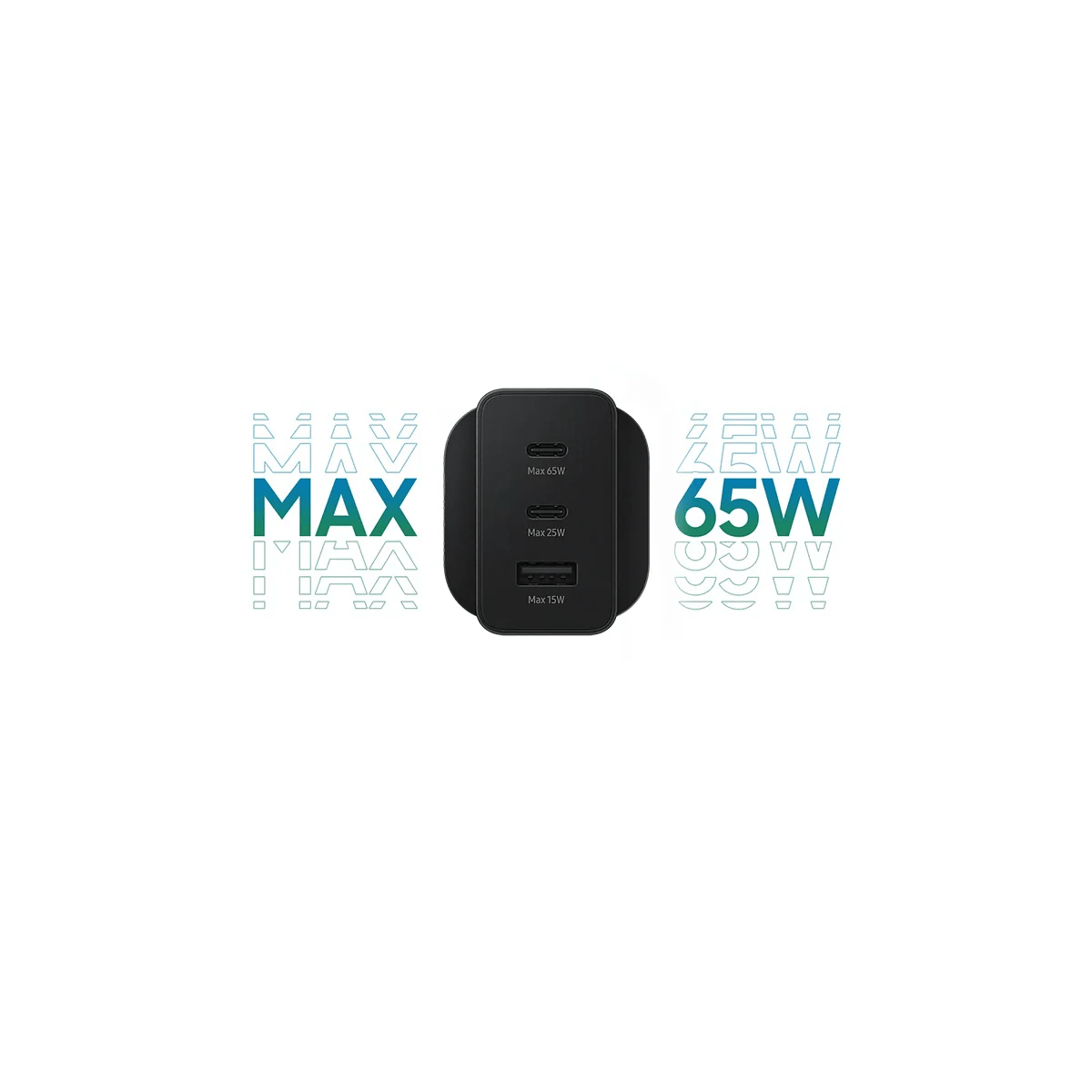 Samsung 65W PD Power Adapter Trio - Black - Elite Phones