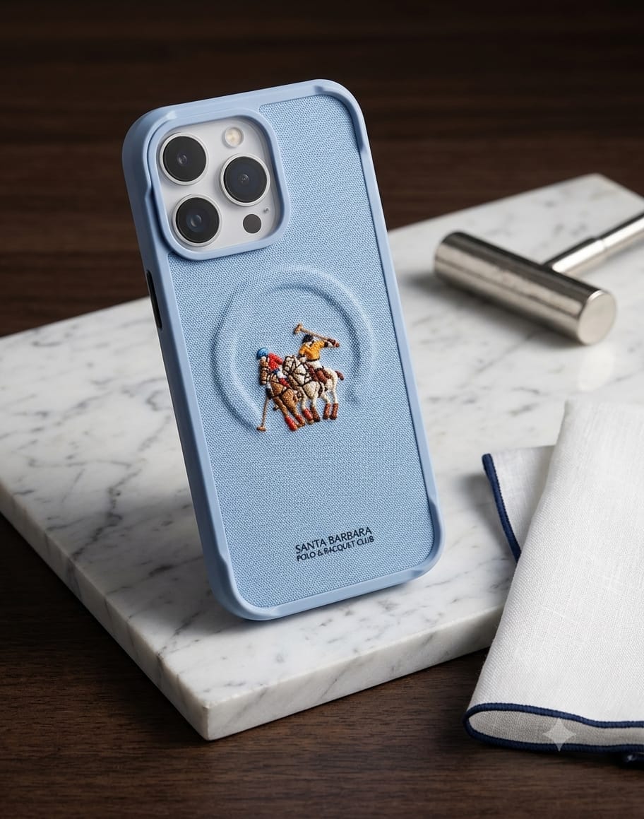 Santa Barbara Polo & Racquet Club Embroidered Canvas/Fabric Series Case with MagSafe - Elite Phones