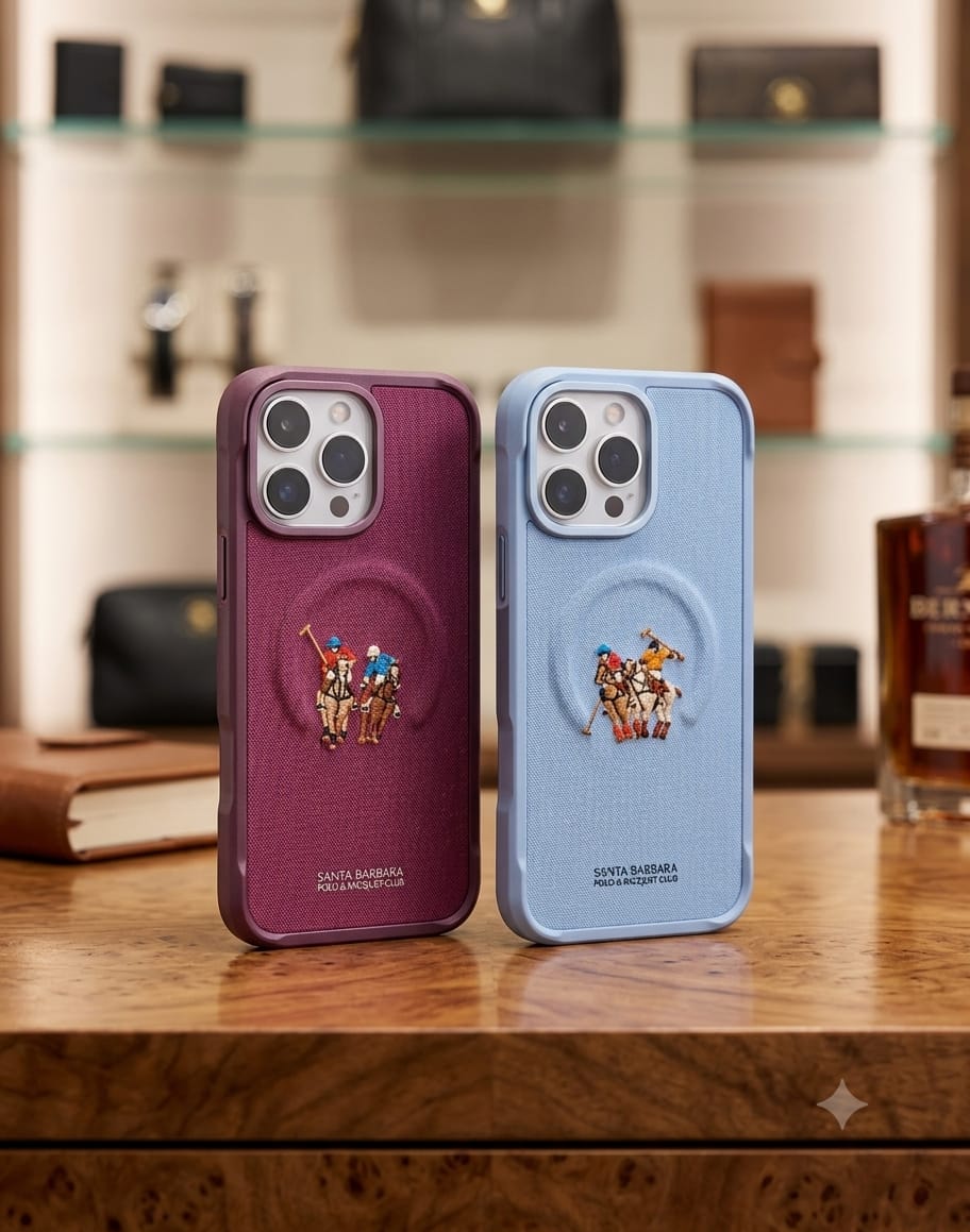 Santa Barbara Polo & Racquet Club Embroidered Canvas/Fabric Series Case with MagSafe - Elite Phones