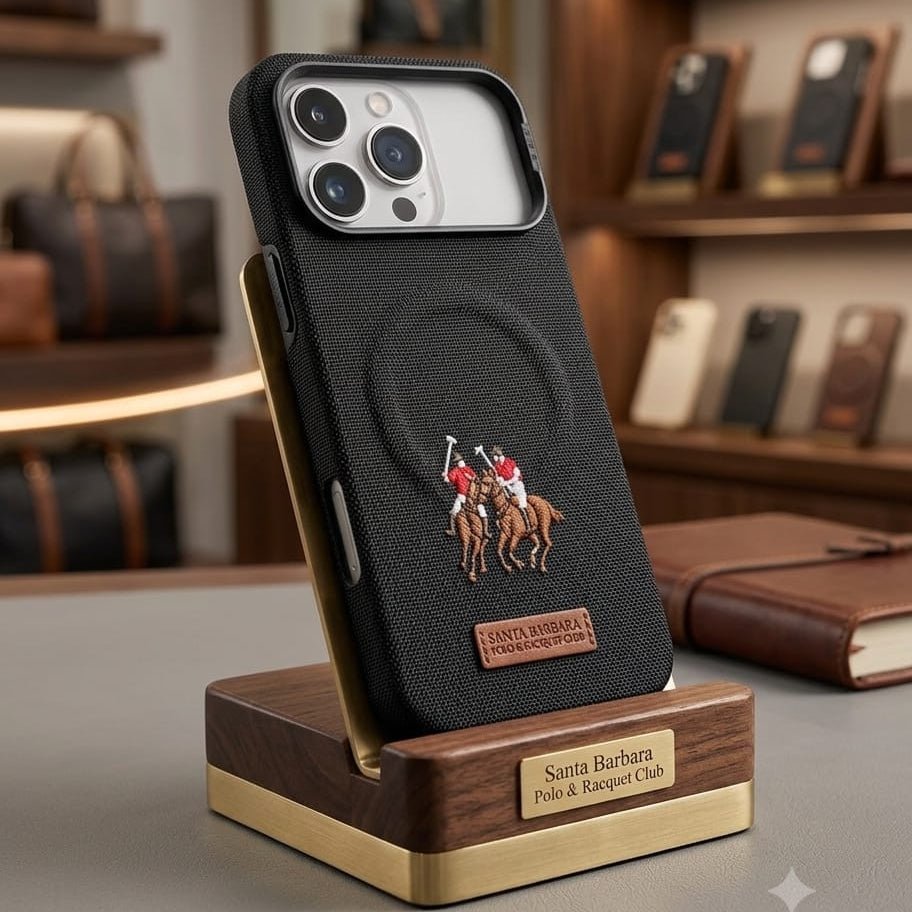 Santa Barbara Polo & Racquet Club Embroidered Canvas/Fabric Series Case with MagSafe - Elite Phones