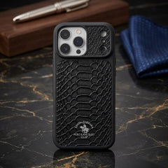 Santa Barbara Polo & Racquet Club Python Skin Texture Leather Case - Elite Phones