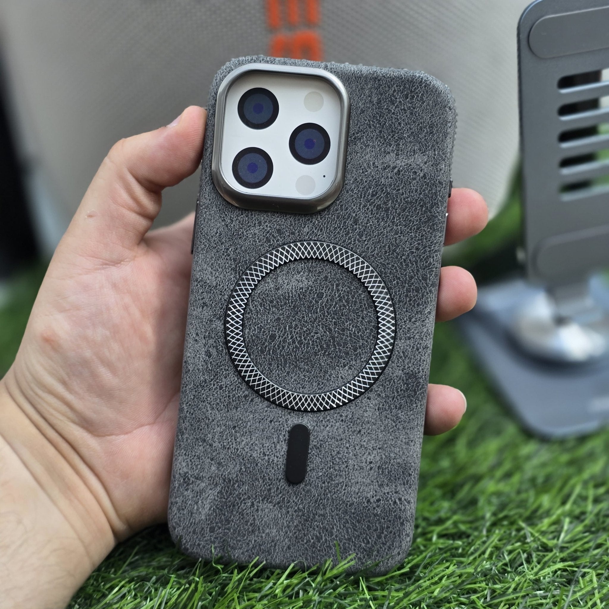 Slim Fit Rubber Metal Magsafe Case With Camera Shield - Elite Phones