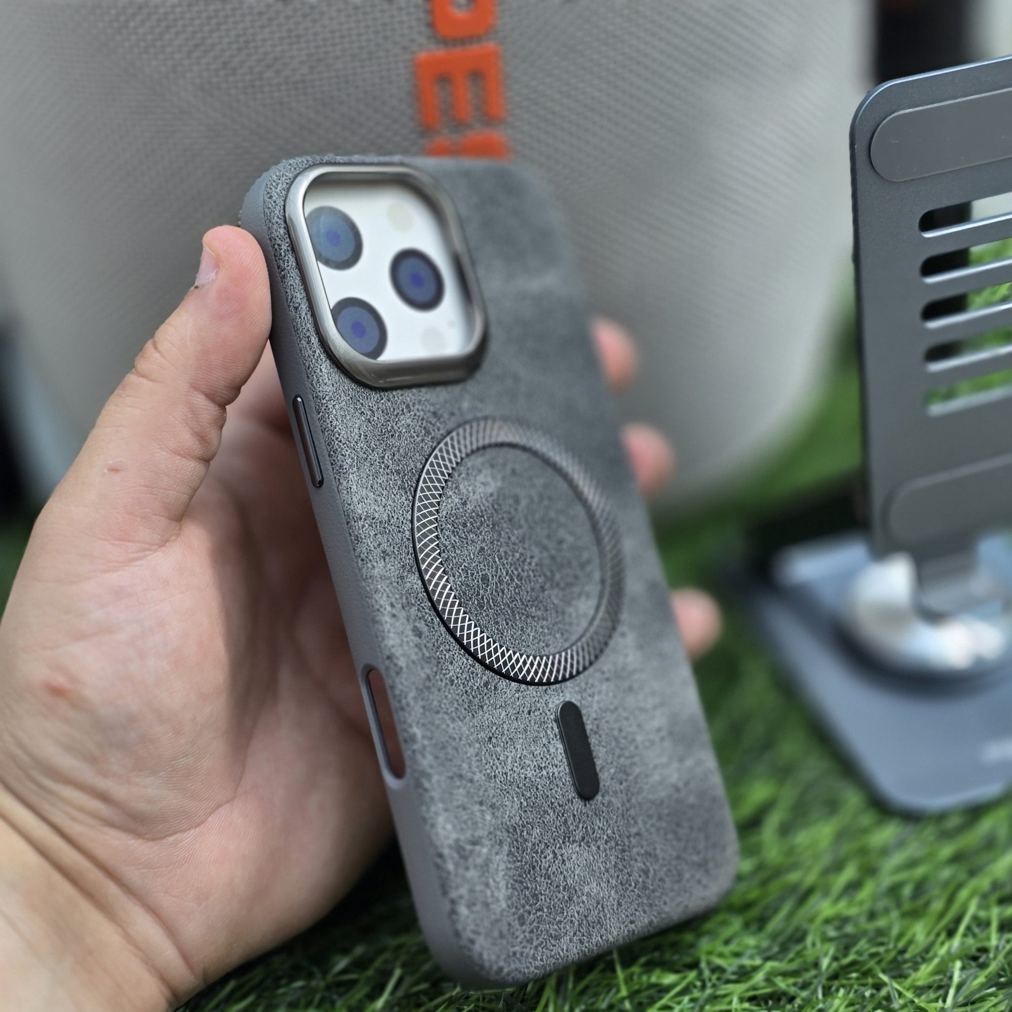 Slim Fit Rubber Metal Magsafe Case With Camera Shield - Elite Phones