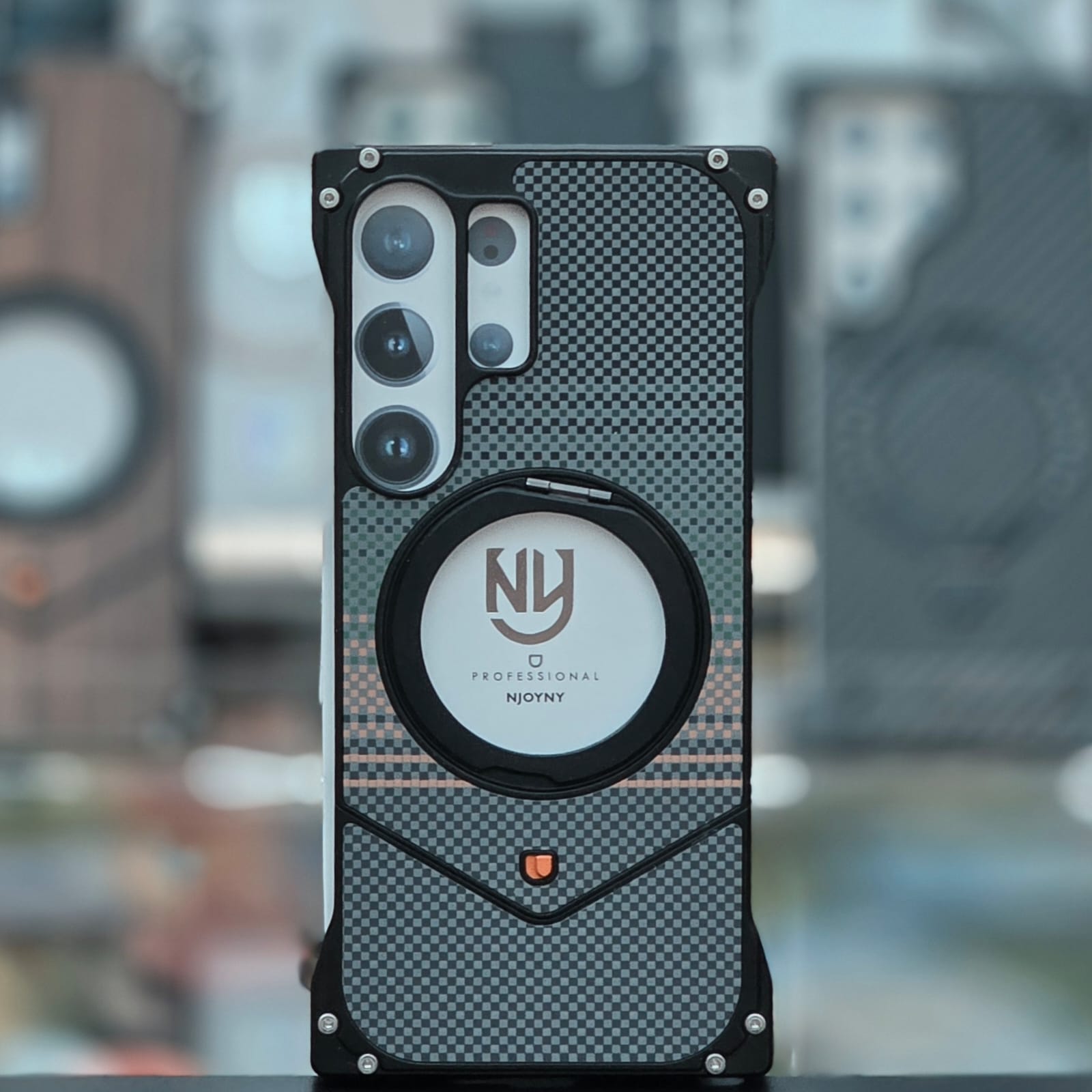 Stealth Shield Magnetic Kickstand Case - Carbon Fiber Edition - Elite Phones