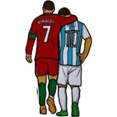 Sticker Messi & Ronaldo - Elite Phones