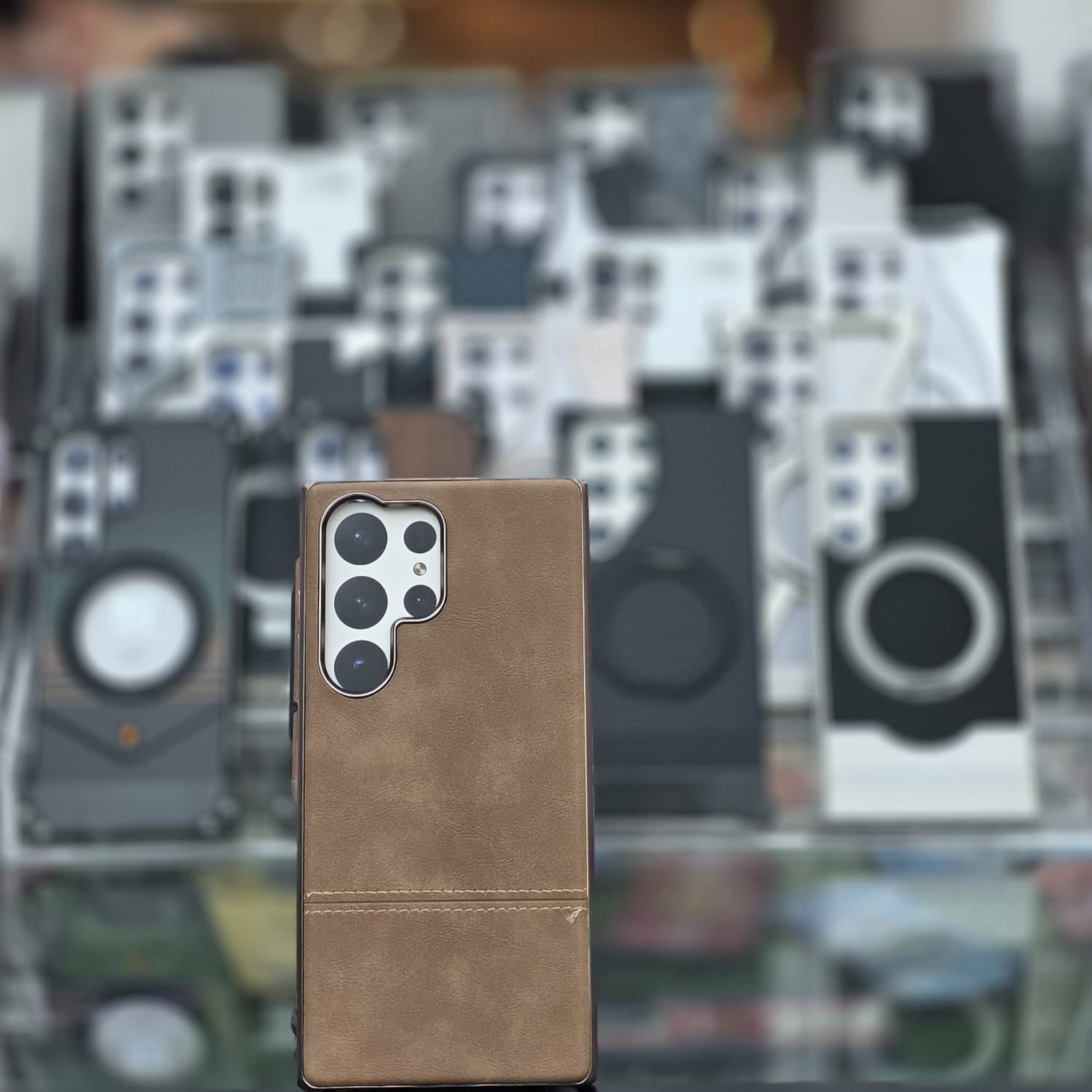 Stitched Premium Leather Cover - Elite Phones