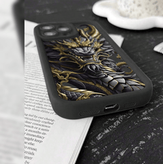 Stylish Thickened Anti - Fall Dragon Printed Mobile Phone Protective Case - Elite Phones