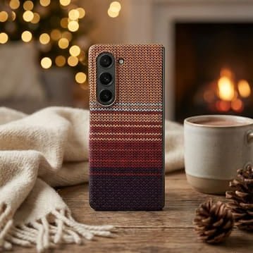 Sunset Gradient Knitted Texture Aesthetic Case - Elite Phones