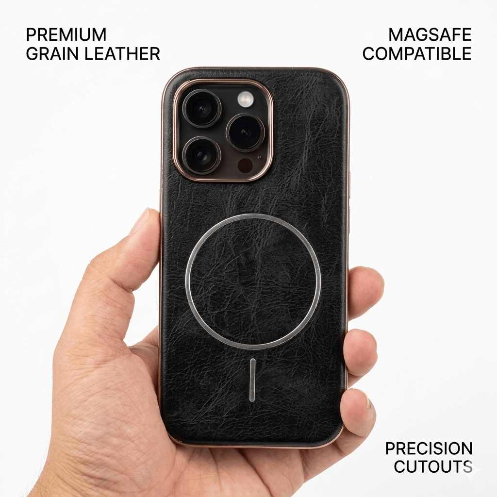 The Heritage Series: Premium MagSafe Leather Case - Elite Phones