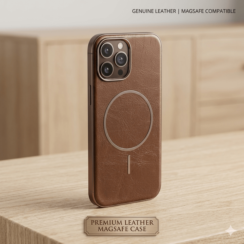 The Heritage Series: Premium MagSafe Leather Case - Elite Phones