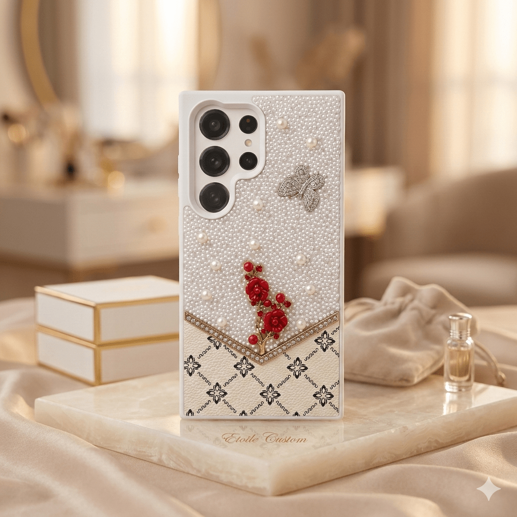 The Pearl Blossom & Monarch Monogram Edition - Elite Phones
