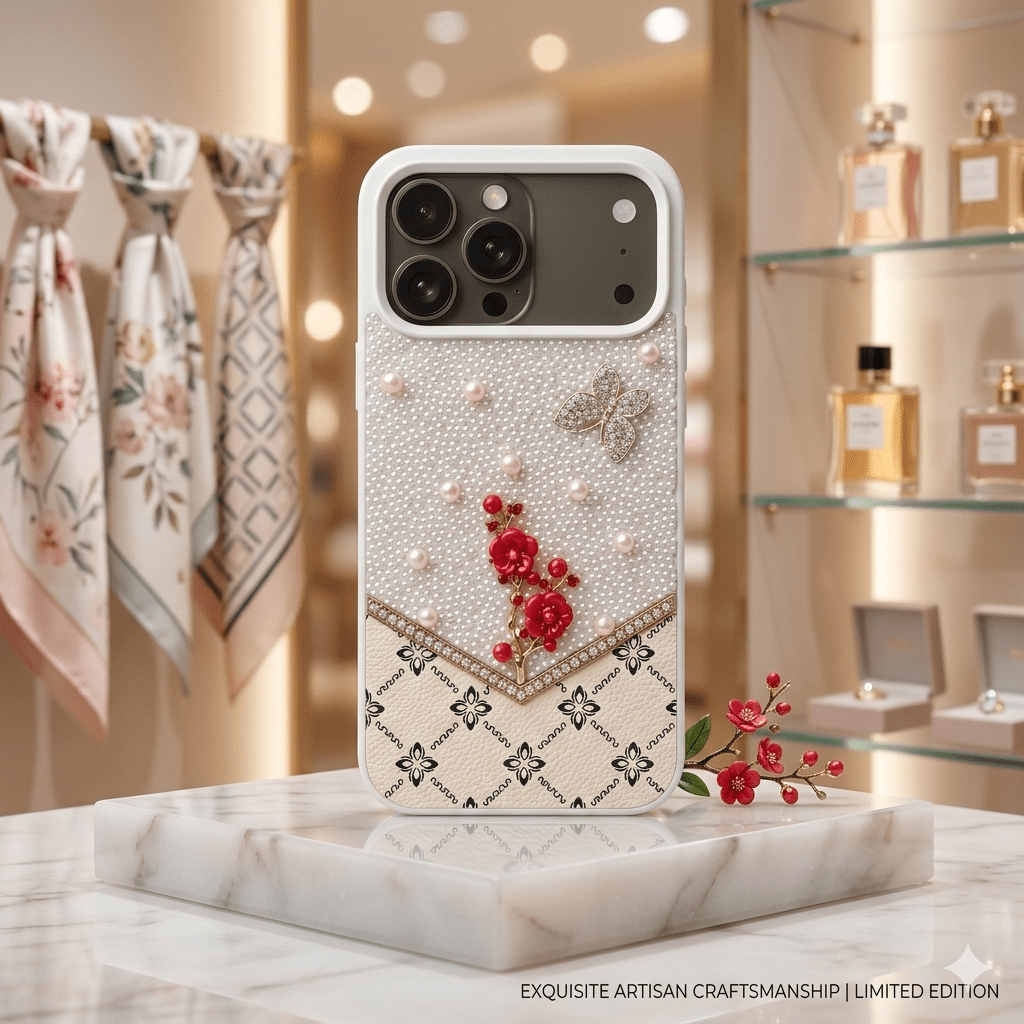 The Pearl Blossom & Monarch Monogram Edition - Elite Phones