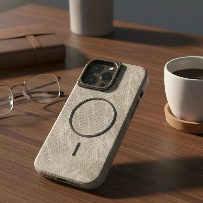 Titanium Fiber Texture MagSafe Case - Elite Phones