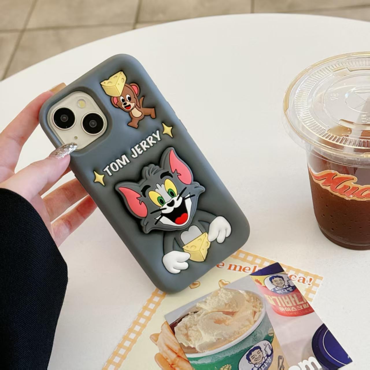 Tom & Jerry Silicon Mobile Case With Stand - Elite Phones