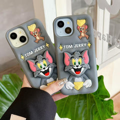 Tom & Jerry Silicon Mobile Case With Stand - Elite Phones
